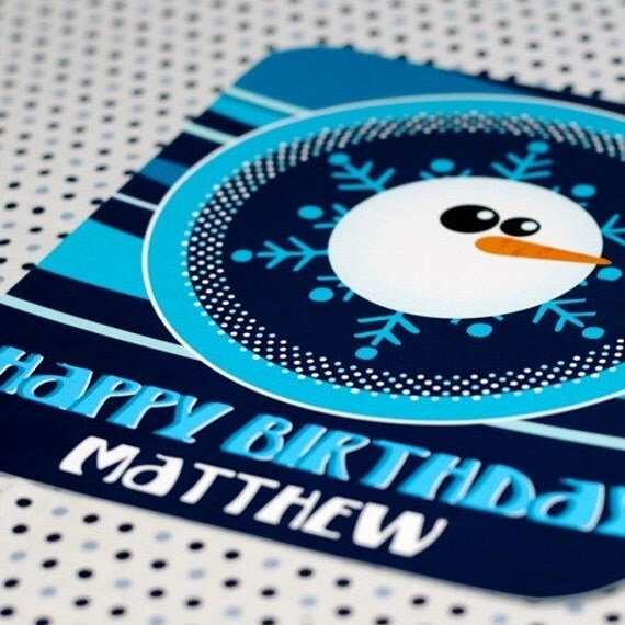 6 inch sign from the Flurry of Fun Winter DIY Party Collection by Spacships and Laser Beams Il_570xn