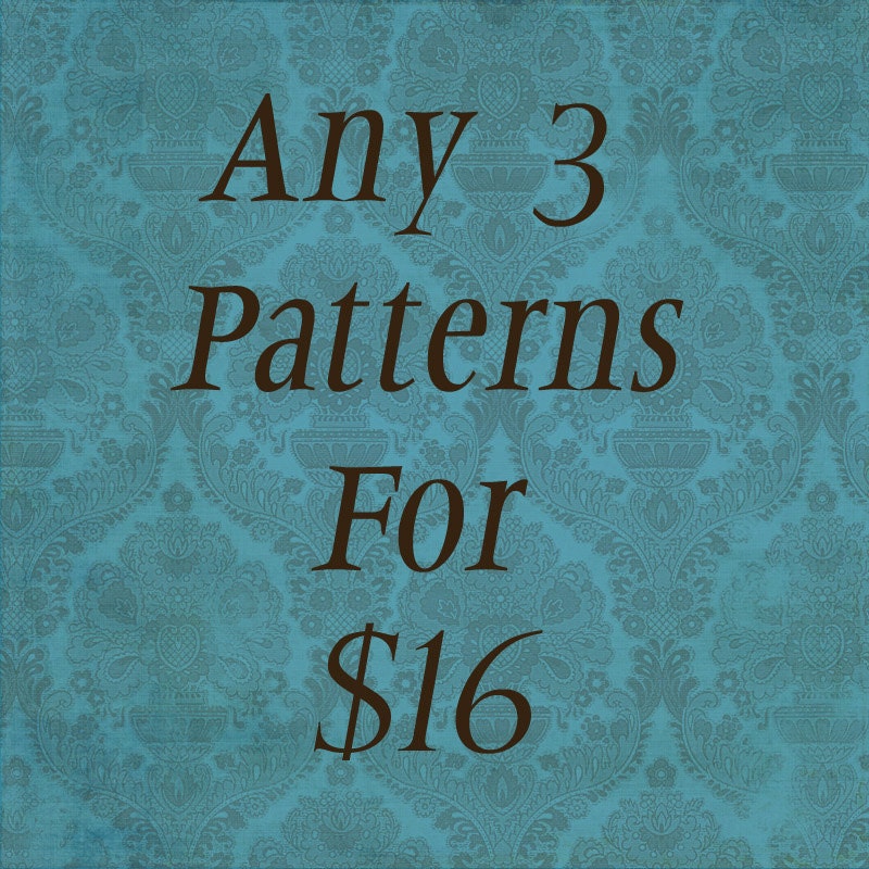 Chose any 3 SINGLE Butterfly Tree PDF sewing Patterns