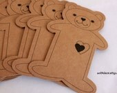 Set of 10 zakka Bear cardboard thread/lace/ribbon spools---3 1/2''X4 3/4''