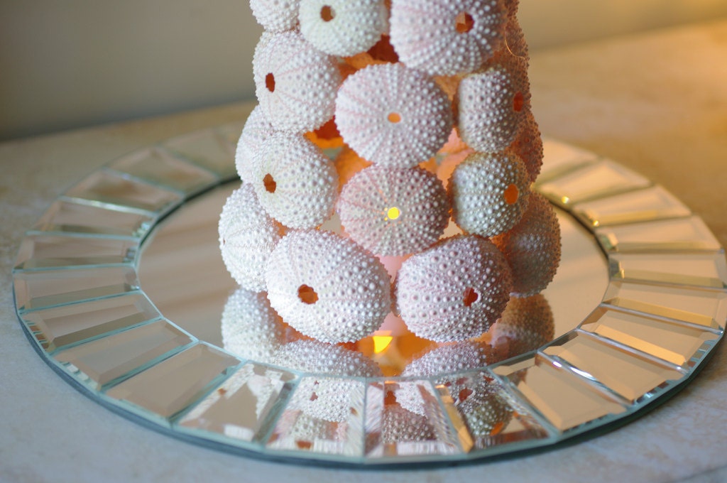 Beach Decor Sea Urchin Tree - 11 in tall