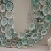 Beach Cottage Seashell Decor Limpet Shell Sign Letter Monogram - Aqua