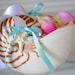 Beach Wedding Nautilus Shell Flower Girl Basket