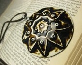 Tribal Pendant Necklace - Ivory & Brown