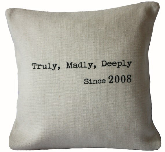 Truly Madly Deeply Pillow Cover