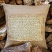 Custom Script Pillow Cover