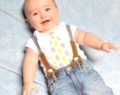 Baby Boy Tie Onesie. Tie Suspenders look is in.  Mustache party ideas. Any Tie on Any Size Onesie. Birthday Party Outfit.