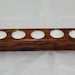 Candle Holder for Tea Lights Nine  Holes Florida Red Bay Wood  Free shipping