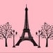 Keep Calm and LOVE PARIS Print 8x10 (Sweet Pink with Black featured--56 colors to choose from)