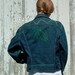 Embroidered Jean Jacket, vintage 70s, SALE sz. m