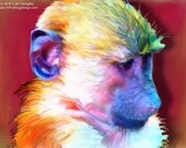 Custom Pet Portrait on Canvas 20x20 or 12x36 or 18x24 - Deposit