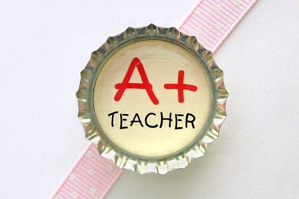 Teacher Bottle Cap Magnet - teacher gift, for teacher, back to school gift, teacher appreciation, classroom decoration, teach, fridge magnet