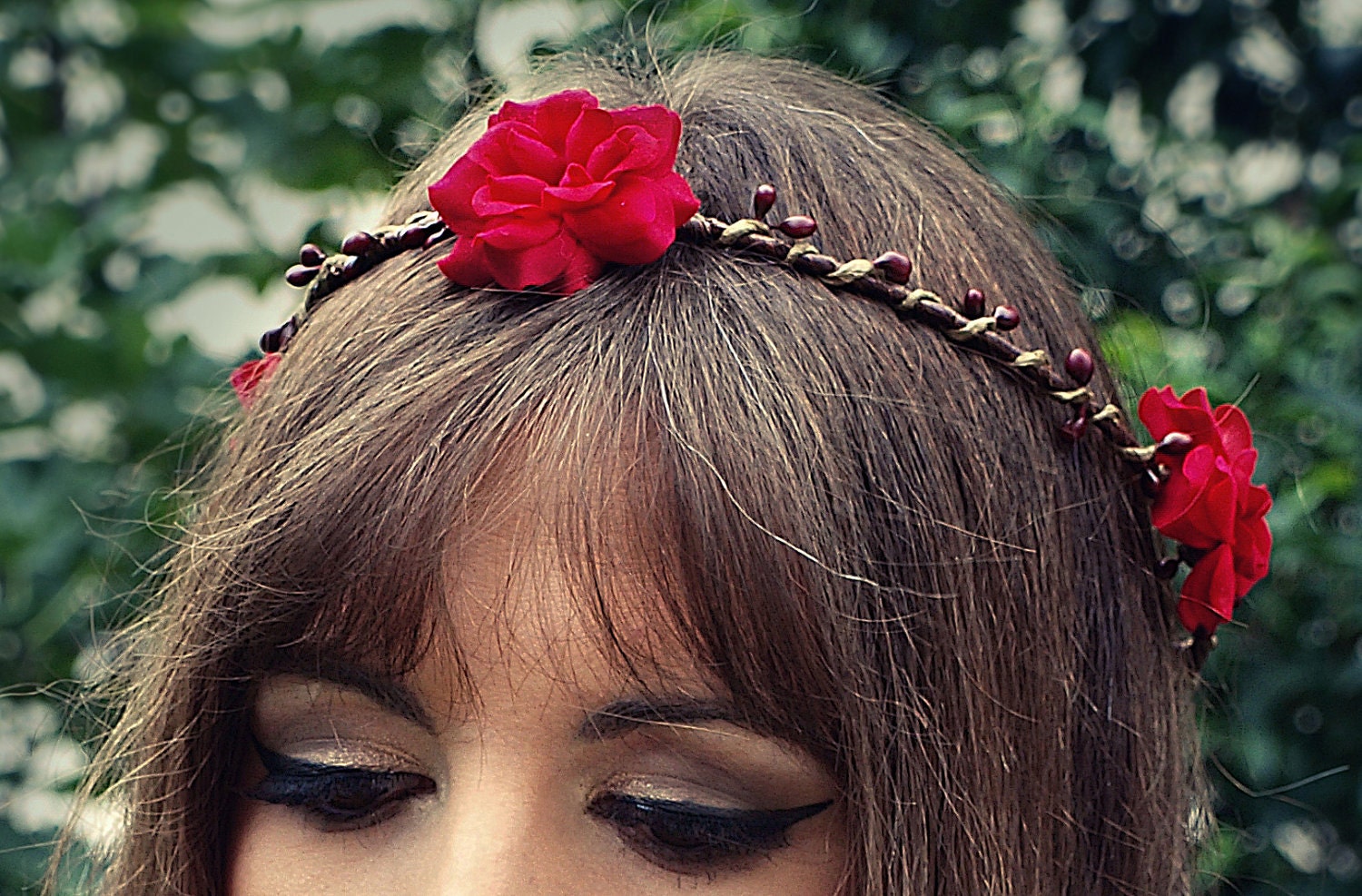Crown - Tiara red Ofelia