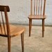 modern walnut dining chair