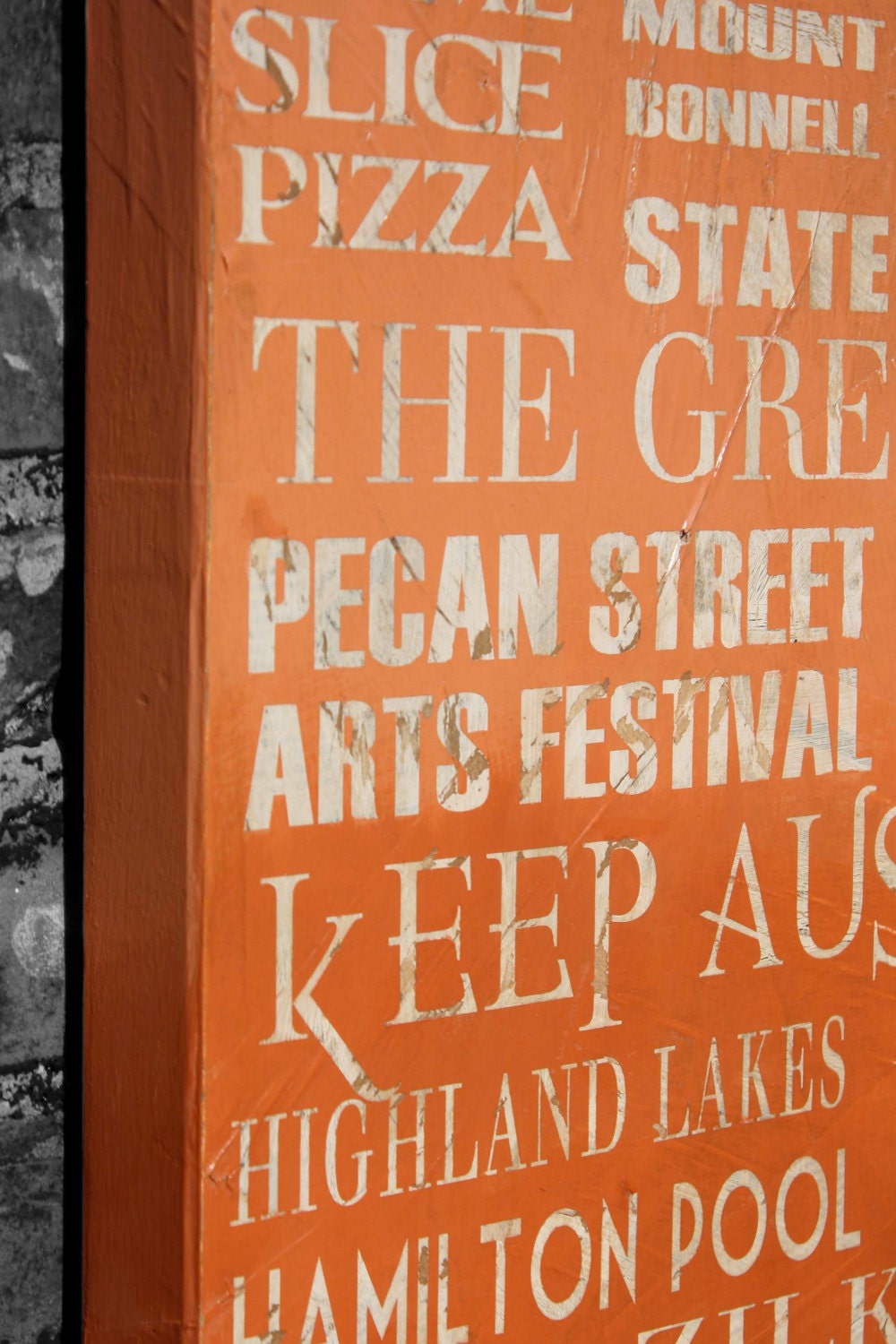 Austin Destinations Art - Ombre Style