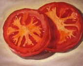 Original Tomato Slices Print 10x15 by Polly Bland