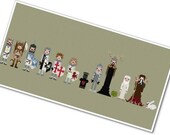 Pixel People - Monty Python & the Holy Grail - PDF Cross-stitch Pattern - INSTANT DOWNLOAD