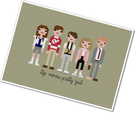 Pixel People - Ferris Bueller's Day Off - PDF Cross-stitch Pattern - INSTANT DOWNLOAD