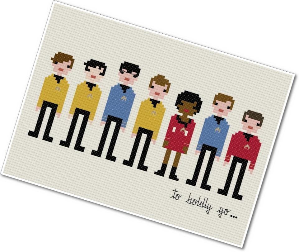Pixel People - Star Trek - The Original Series - PDF Cross Stitch Pattern - INSTANT DOWNLOAD
