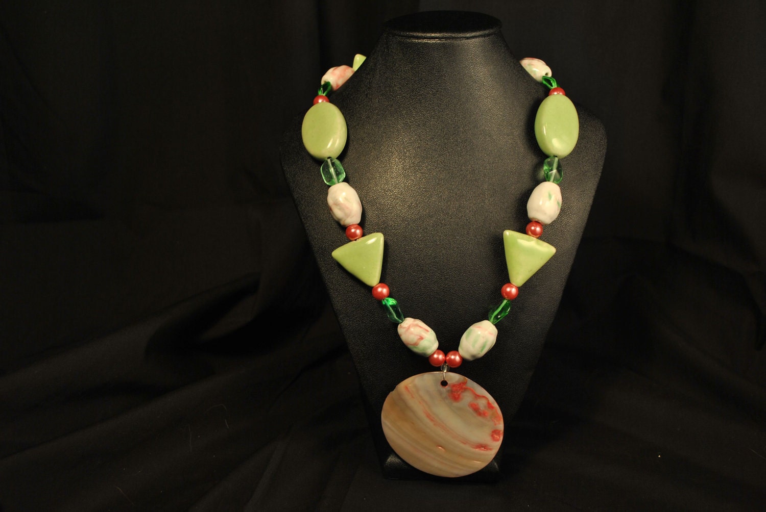 Shell and Ceramic Necklace