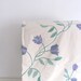 Vintage Queen Duvet Hand Appliqued Tulips Cotton Queen Comforter Cover White Purple