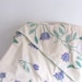 Vintage Queen Duvet Hand Appliqued Tulips Cotton Queen Comforter Cover White Purple
