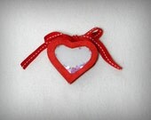 Heart Shaped Valentine Book Card with Heart Shaker