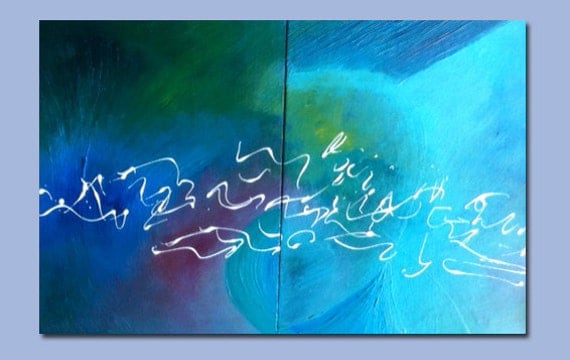 Harmony - Original - Abstract painting - (36x24 x1.5) 0r (18x48 x1.5) DanielBrunosArts