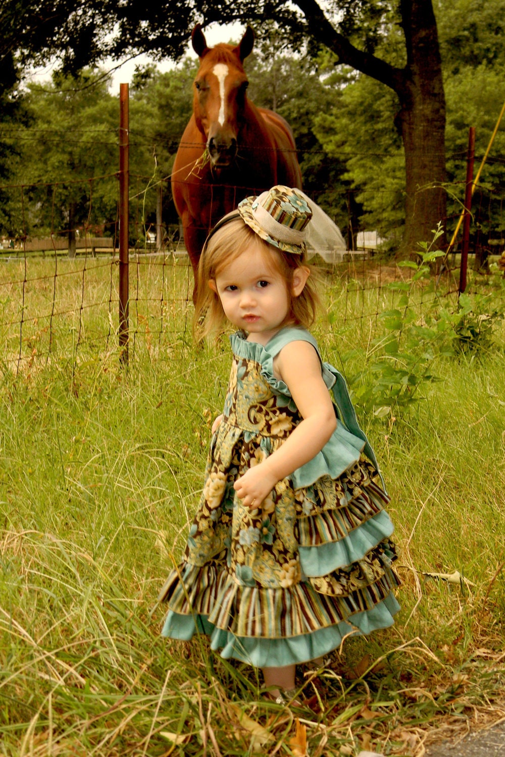 Reverse Ruffle Back Knot Dress Sizes 6-12 M, 12-18 M, 18-24 M, 2, 3, 4, 5