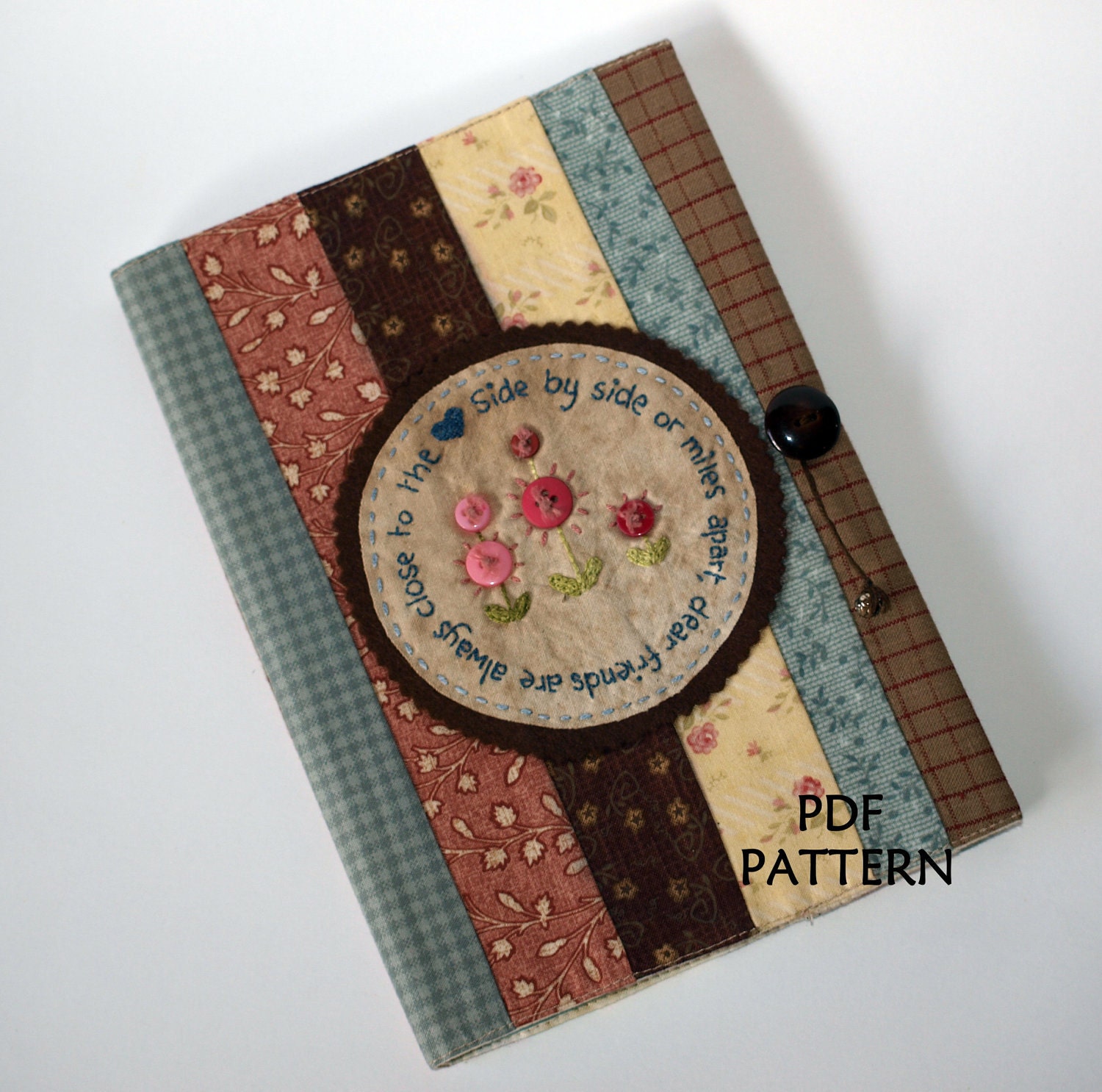 Dear Friends Journal Cover PDF Sewing Pattern