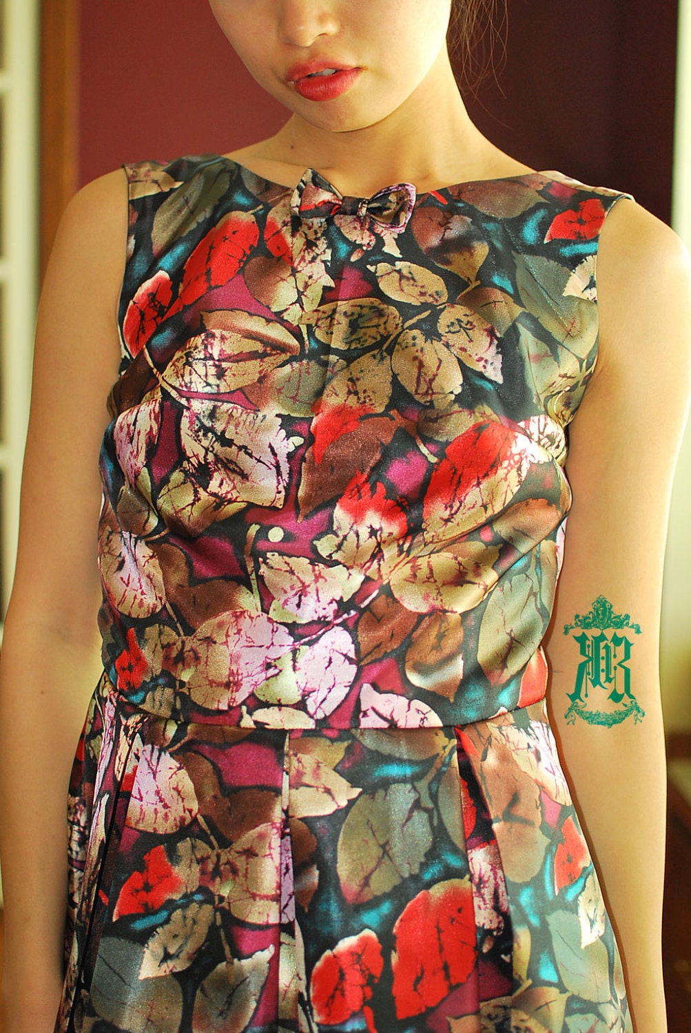 Solomon - Little bow cross back dress