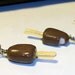 Ice Cream Bar Earrings -Tiny Handmade Polymer Jewelry