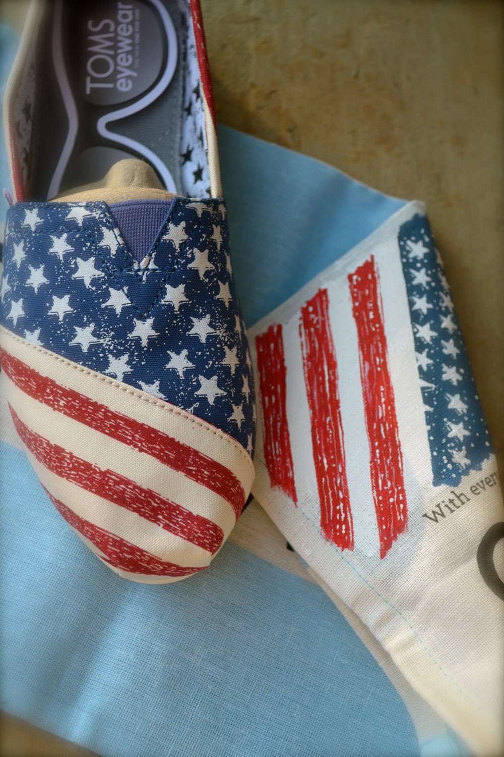 Stars & Stripes Forever Custom TOMS Shoes - DUPLICATE to TOMS Design plus more