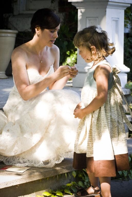 Flower Girl Dress -  Cottage Chic Wedding