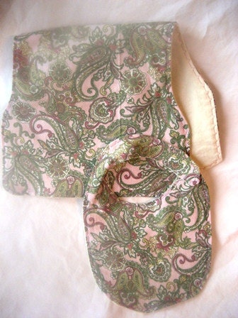Paisley Newborn Bib and Burb coth set