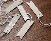 Mini Gift Tags, Fairisle, handmade, screen printed, pack of 10 tags