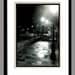NIGHT LIGHT fine art romantic gothic Travel Photography print in black white blue grey of New Orleans 11x17