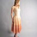 1940s party dress // 40s lace formal dress // Peach Nectar
