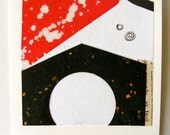Polaroid art original collage. Abstractoid Roid 1. Houses of the Holy.