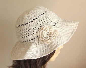 Crochet pattern to make a Sun Hat - INSTANT DOWNLOAD .pdf
