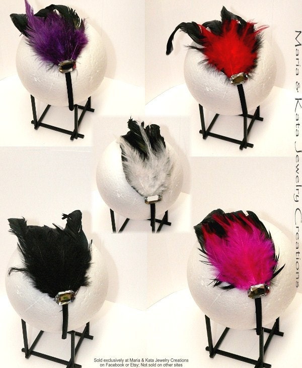Feather head/hair bands for any occasion- young girls to adults