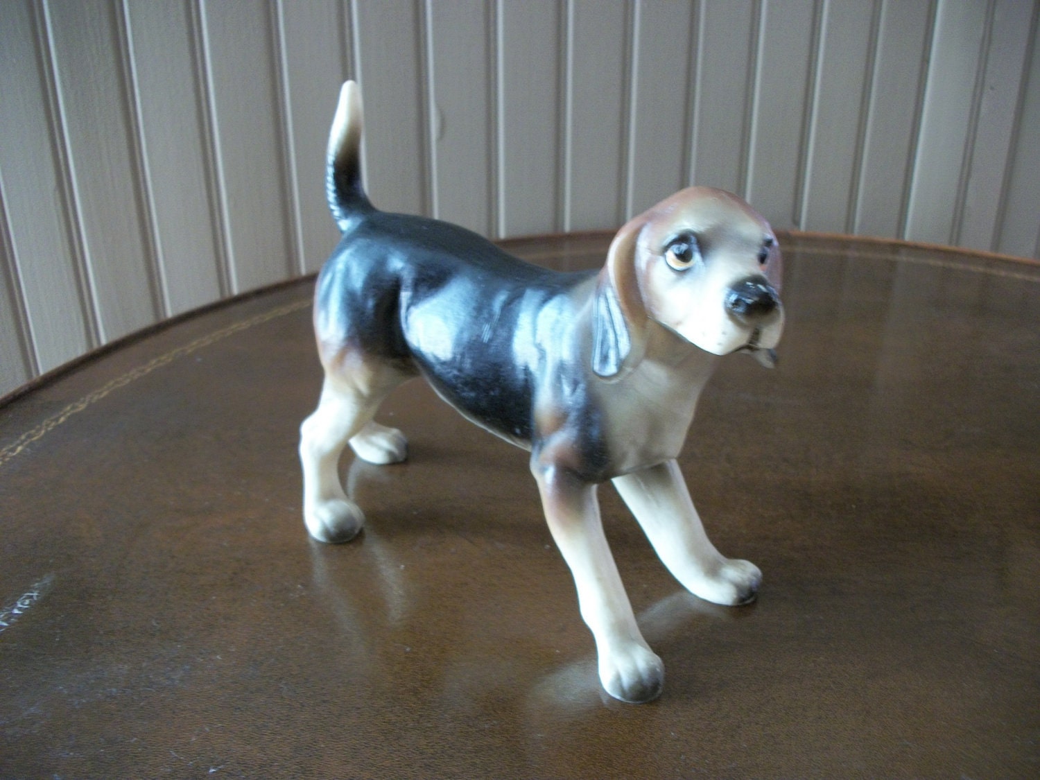 Plastic Hound Dog Figurine