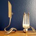 Place Card Holders - Vintage Silver Forks. Set of 4