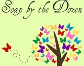 Soap By The Dozen- Hearts- One Dozen Pairs - Custom Made Goat's Milk Soap Great for Birthdays, Baby showers & Wedding Favors