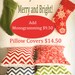 Red Chevron Pillow Cover 18x18