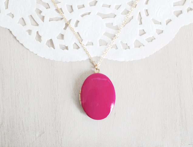 Large Oval Locket - Pendant Style Necklace
