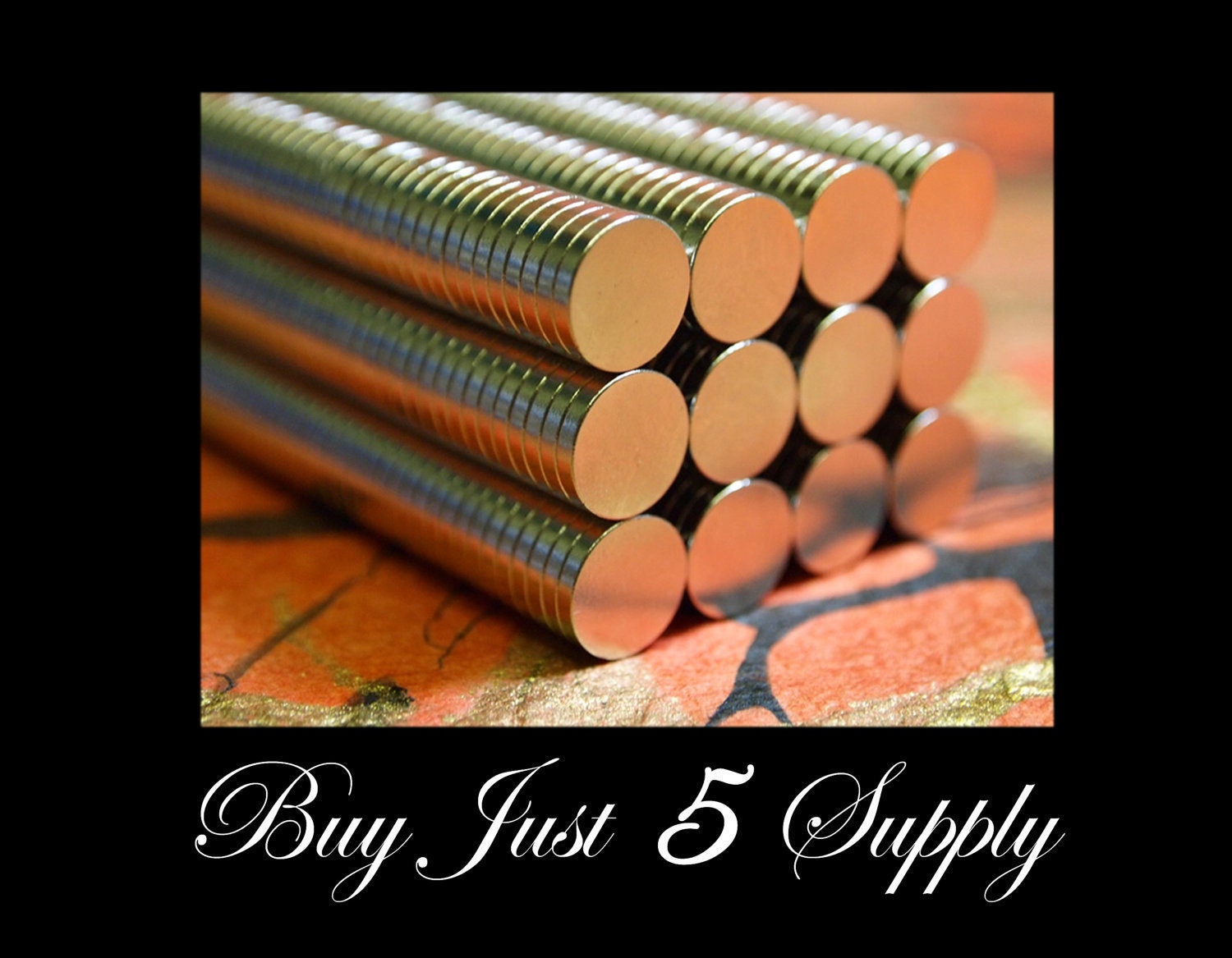 50 1/2" Neodymium Rare Earth MAGNETS.... Great for Scrabble Tiles - Glass Tiles -  Bottle Caps - Dominoes - Button Magnets