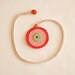 Ama - Crocheted Pendant - Crochet Jewelry - Original Piece (only one made in these colors)