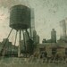 Up On the Rooftop - New York City Original Photograph 8x10 - Water Tower Urban Grunge Texture Industrial Distressed Home Decor