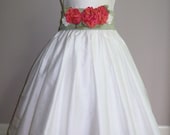 Lydia Flower Girl Dress Sash - READY TO SHIP - Size 4-6