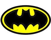 Super Hero Bat Man Embroidery Applique Design 4x4 5x7 Batman INSTANT DOWNLOAD